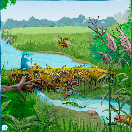 Gewässergeschichten aus Brandenburg - Schatzsuche im Moor Text: Beate Gall Illustrationen: Jan Eisenfeld 1. Auflage, 2023 Herausgeber: Ministerium für Landwirtschaft, Umwelt und Klimaschutz des Landes Brandenburg Referat Öffentlichkeitsarbeit Henning-von-Tresckow-Straße 2-13 14467 Potsdam Druck: Druckerei Rüss, Potsdam